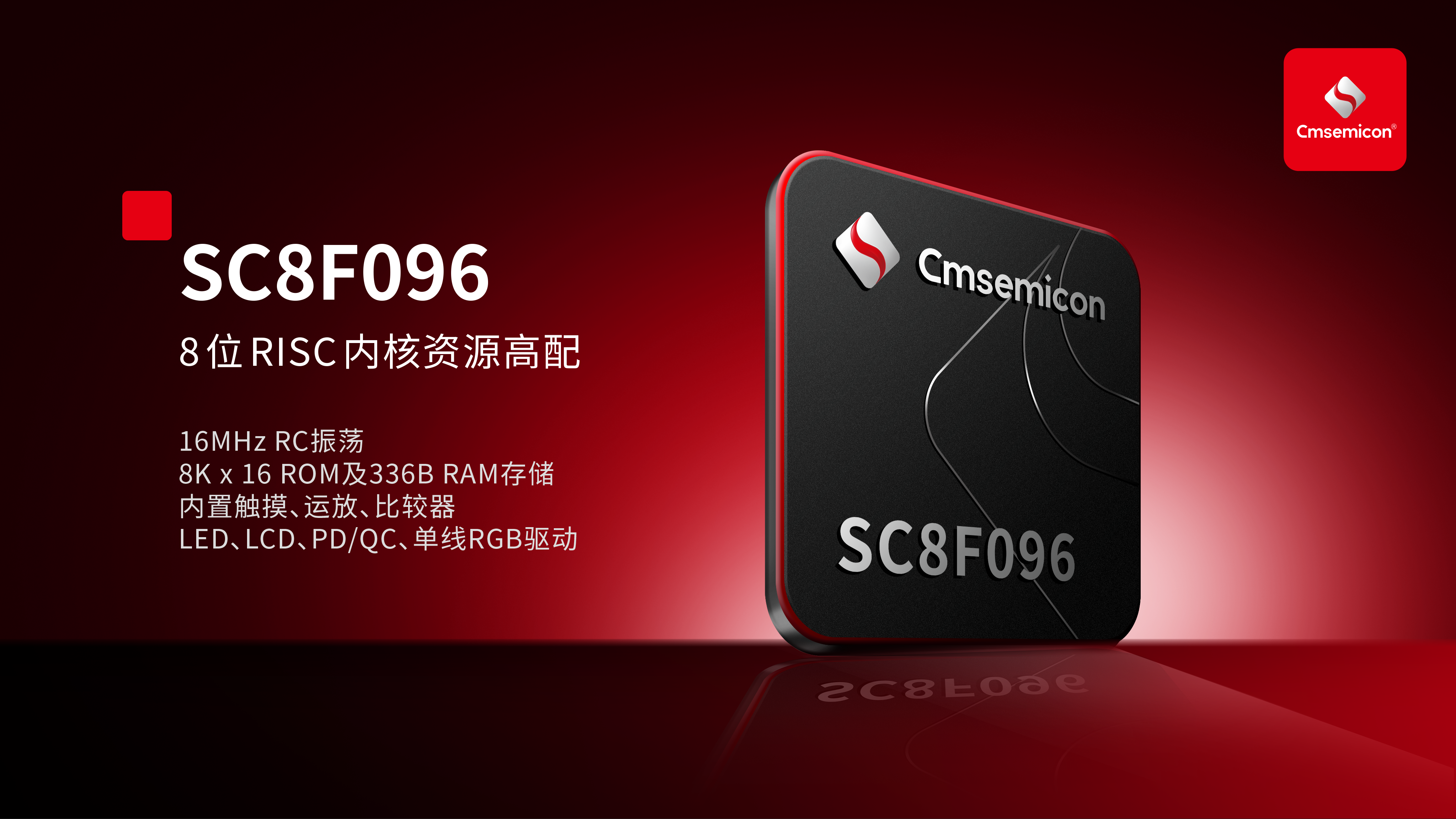 【新品发布】中微半导SC8F096：8位RISC内核资源高配，重新定义高性价比MCU